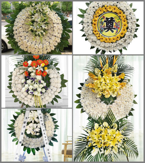 山东临沂沂南县铜井镇竹泉村花圈速递